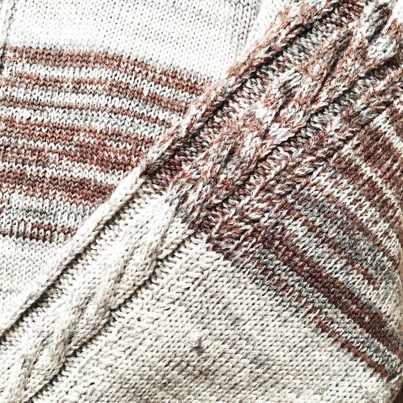 Thakoon Cable Knit Striped Wool Sweater Cardigan Size S - Picture 9 of 11